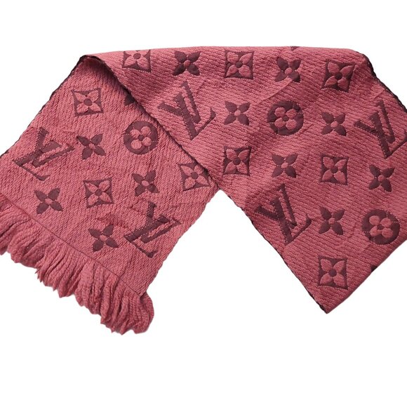 Louis Vuitton LV Mauve Pink Monogram Logomania Scarf Pre-Owned - Picture 2 of 12